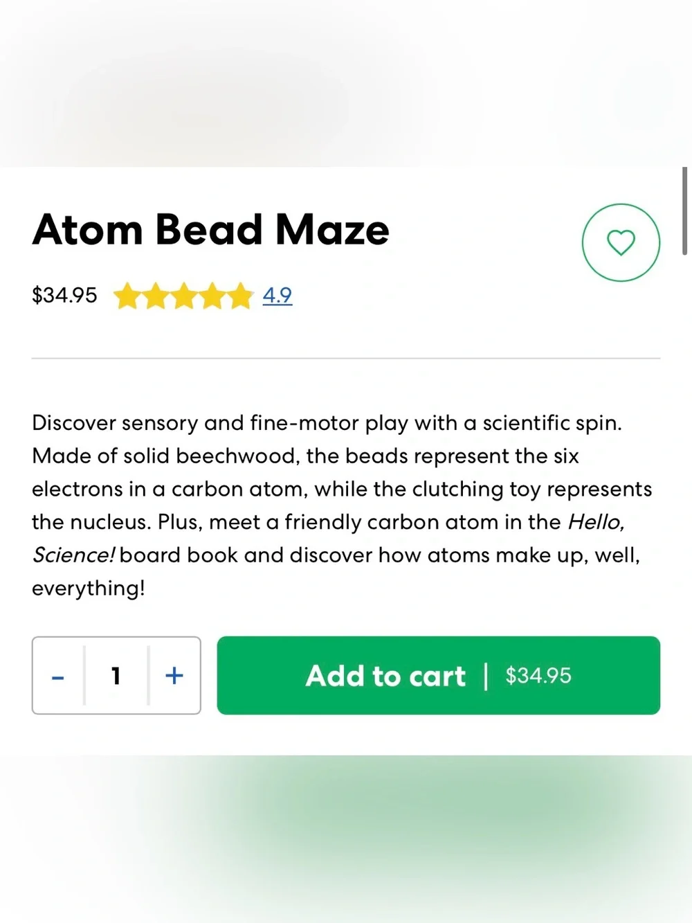 KiwiCo Atom Bead Maze